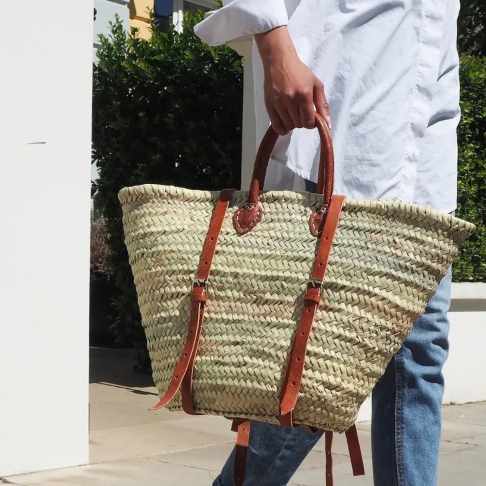 Franki Resort Straw Basket Backpack - Picture 2 of 7